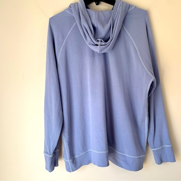 Eddie Bauer Woman’s pullover Blue Hoodie Sweat Shirt Size Large - Picture 5 of 9
